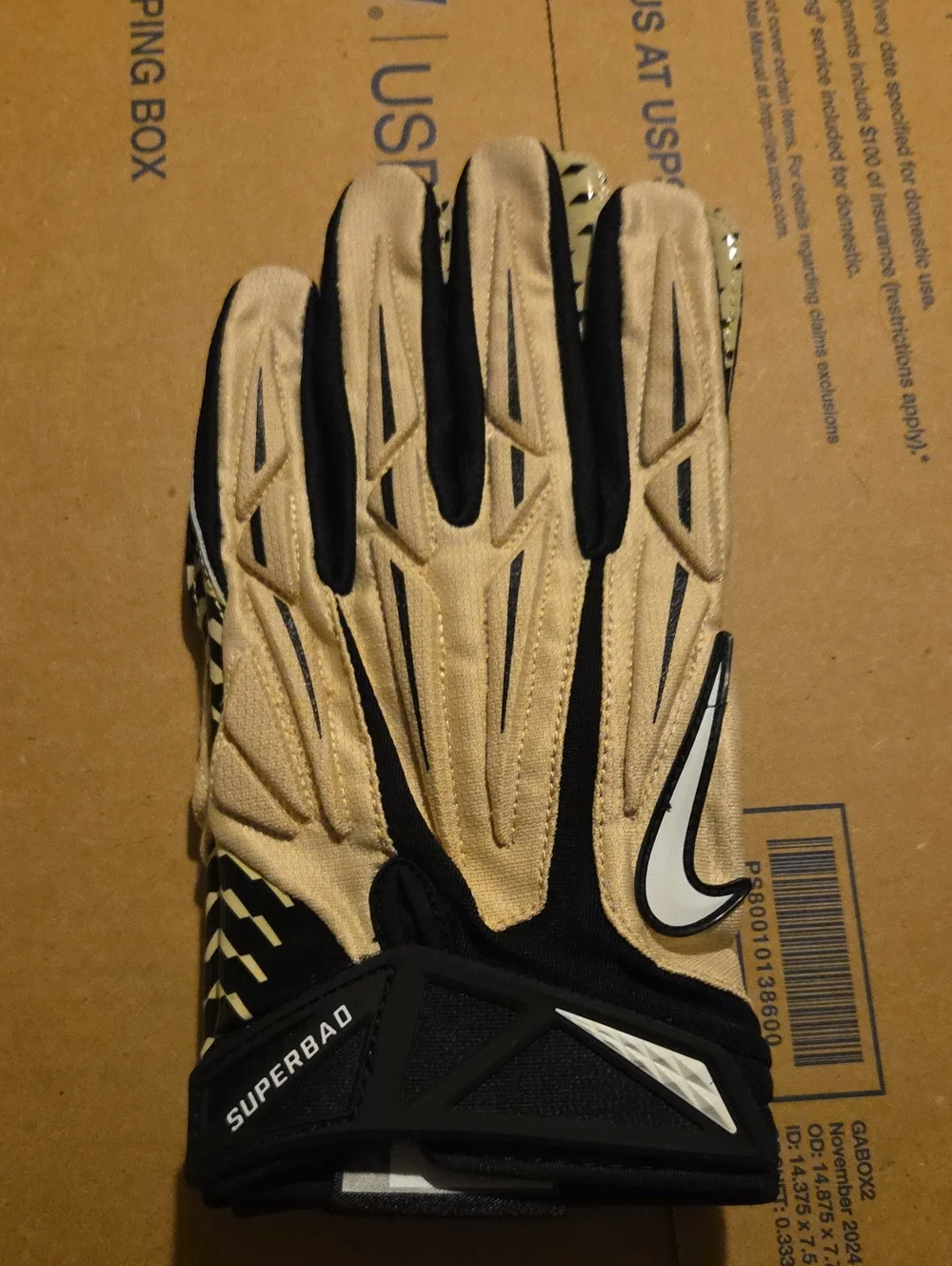NikeTeam Edition NFL Orleans Saints Black & Gold FOOTBALL Gloves ⚜️ 🏈⚜️🏈